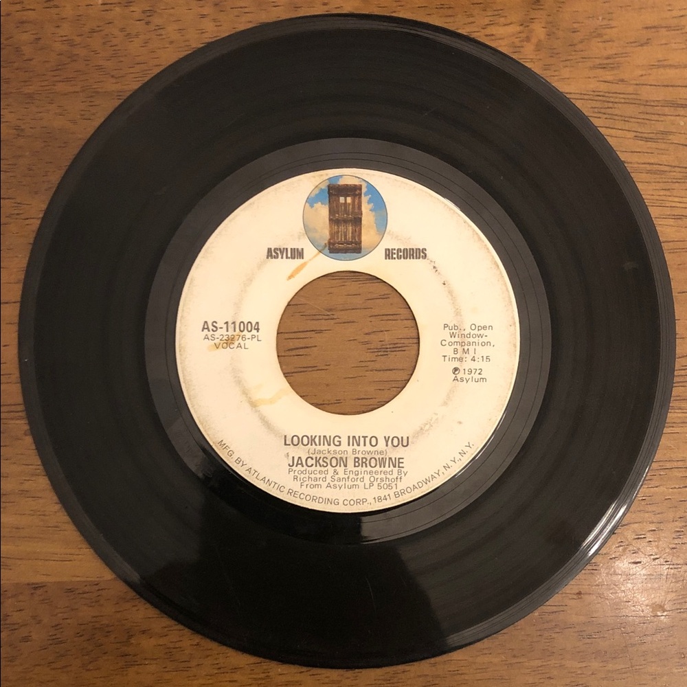 Jackson Browne Vinyl 45 Record Doctor My Eyes